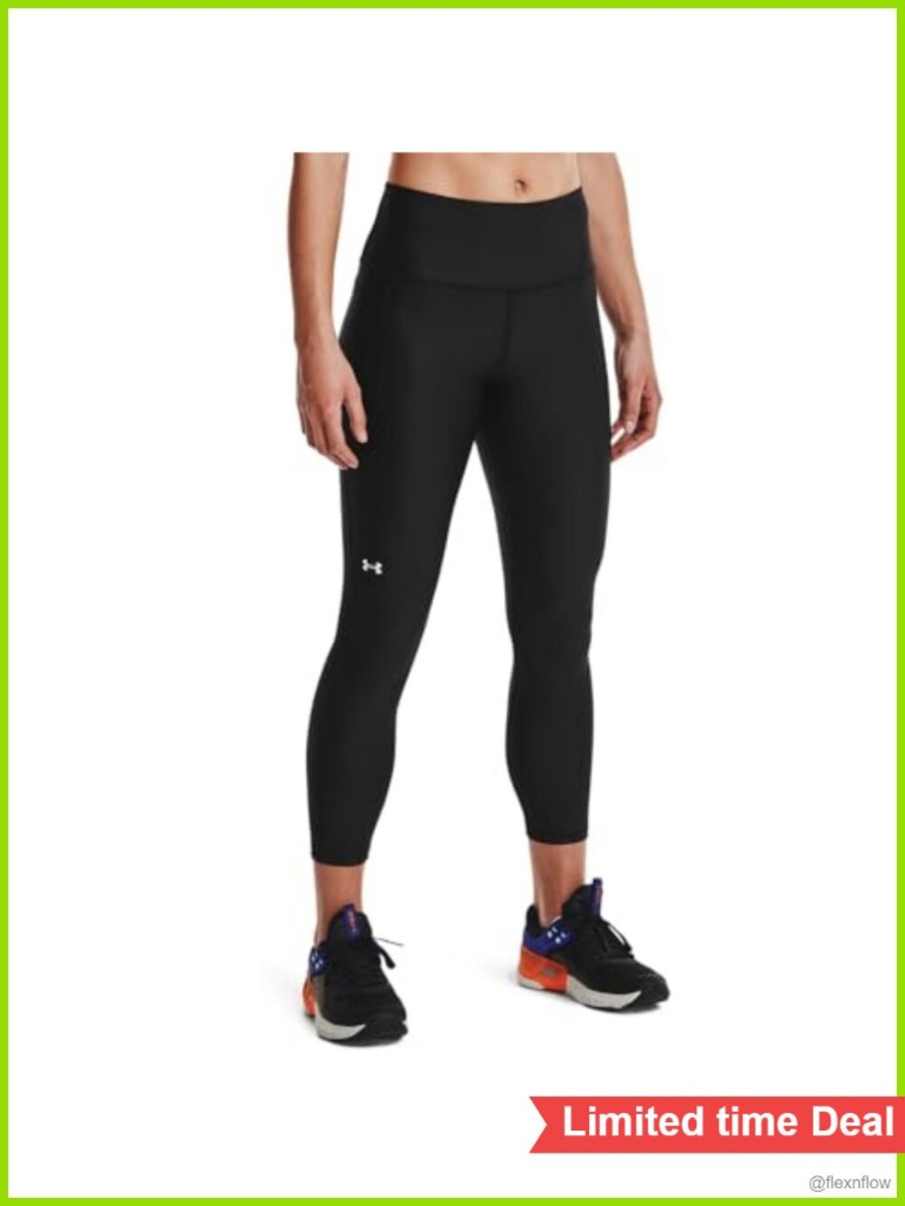 High Waisted Ankle Leggings, 4-Way Stretch, Sweat-Wicking, No-Slip